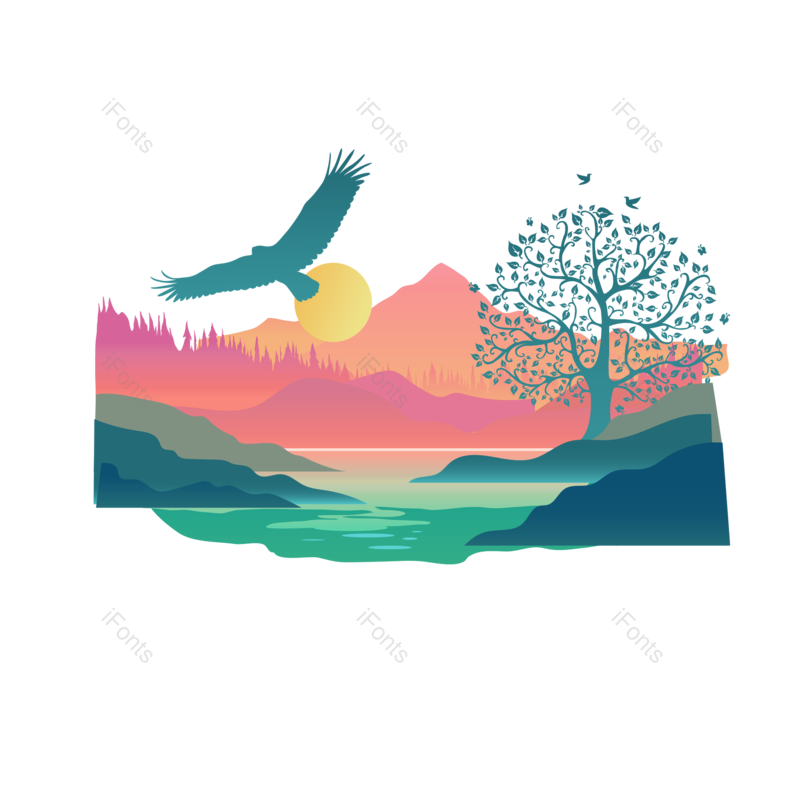 潮流图片,现代元素,插画PNG,春季免抠素材